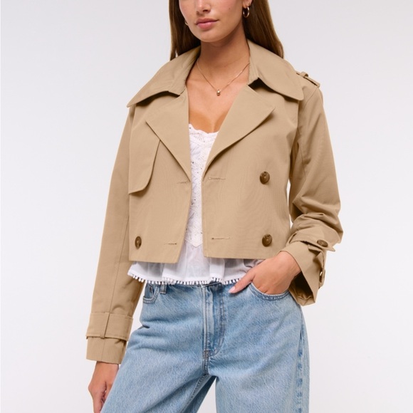 Abercrombie & Fitch Tan Pea Coat - Picture 3 of 3